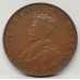AUSTRALIA 1933 . HALF 1/2  PENNY . ERROR . PLANCHET FLAW IN FIELD